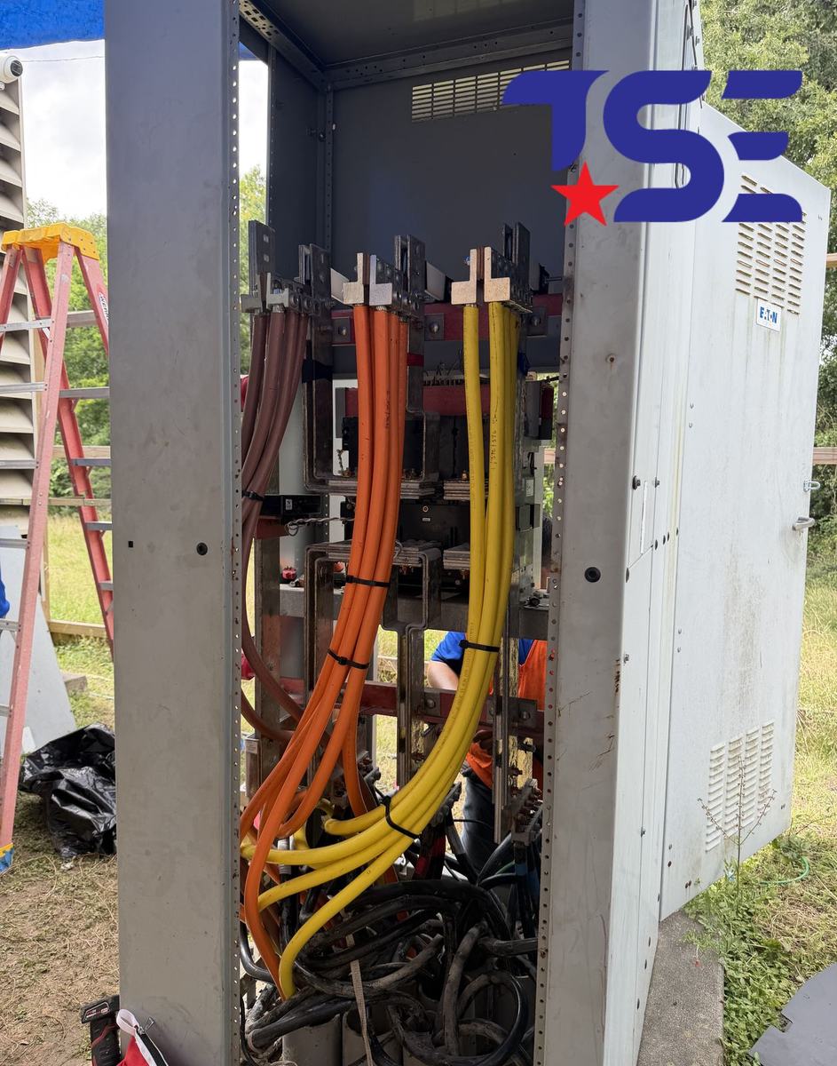 Medium-voltage cable terminations in a pad-mount transformer
